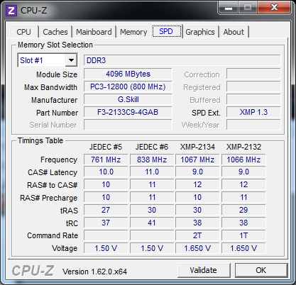 ASRock FM2A85X-ITX CPU-Z SPD